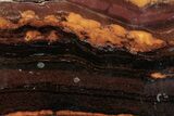 Polished Desert Sunset Banded Iron Slab - Western Australia #221499-1